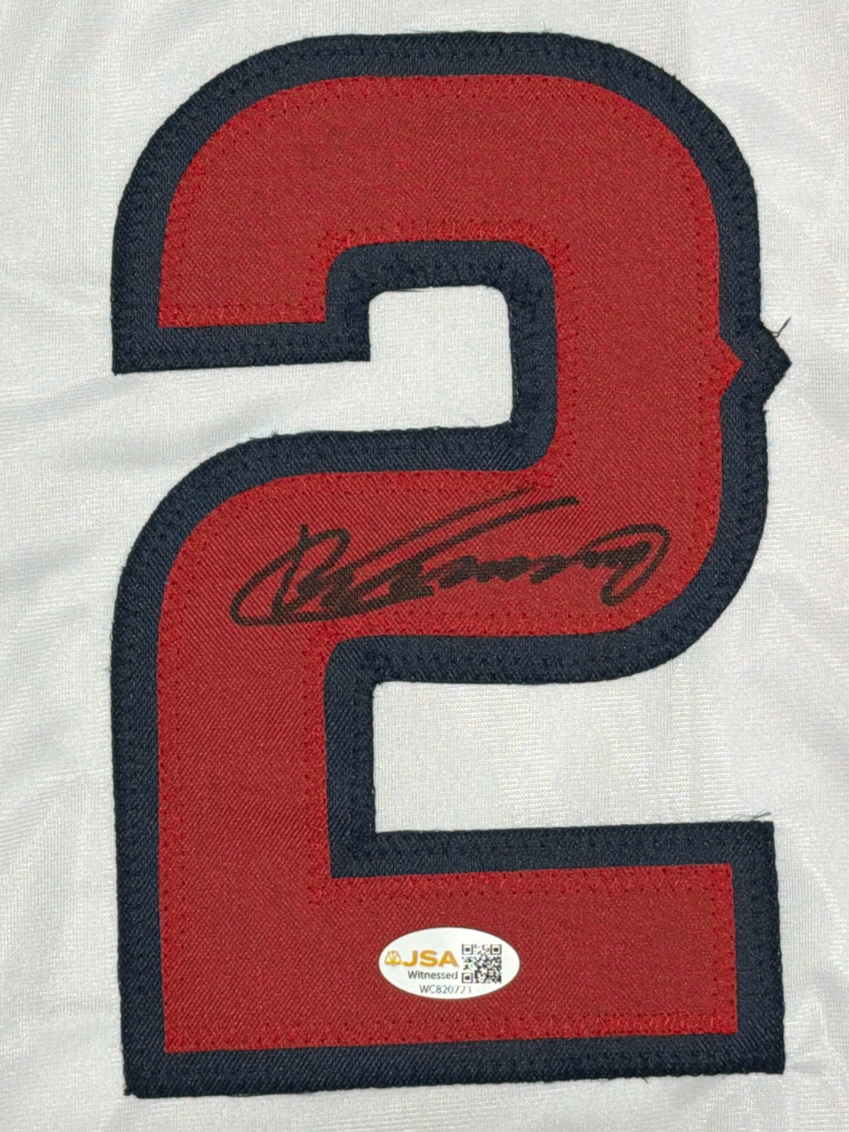 Vladimir Guerrero Signed Autographed Los Angeles Angels Custom Jersey JSA W COA1