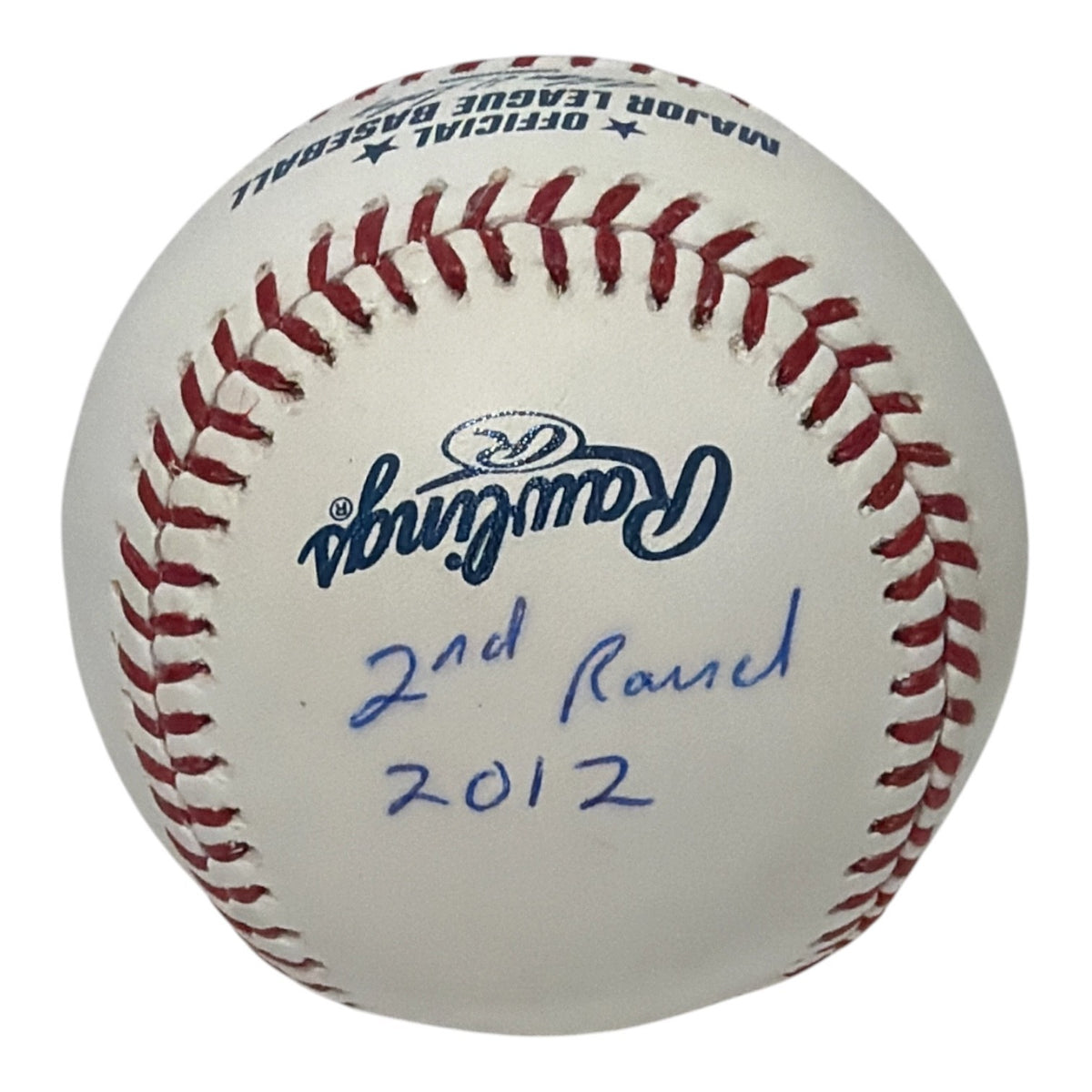 Alex Wood Signed Autographed ROMLB Baseball w/ 2nd Round 2012 LSCM COA Dodgers1
