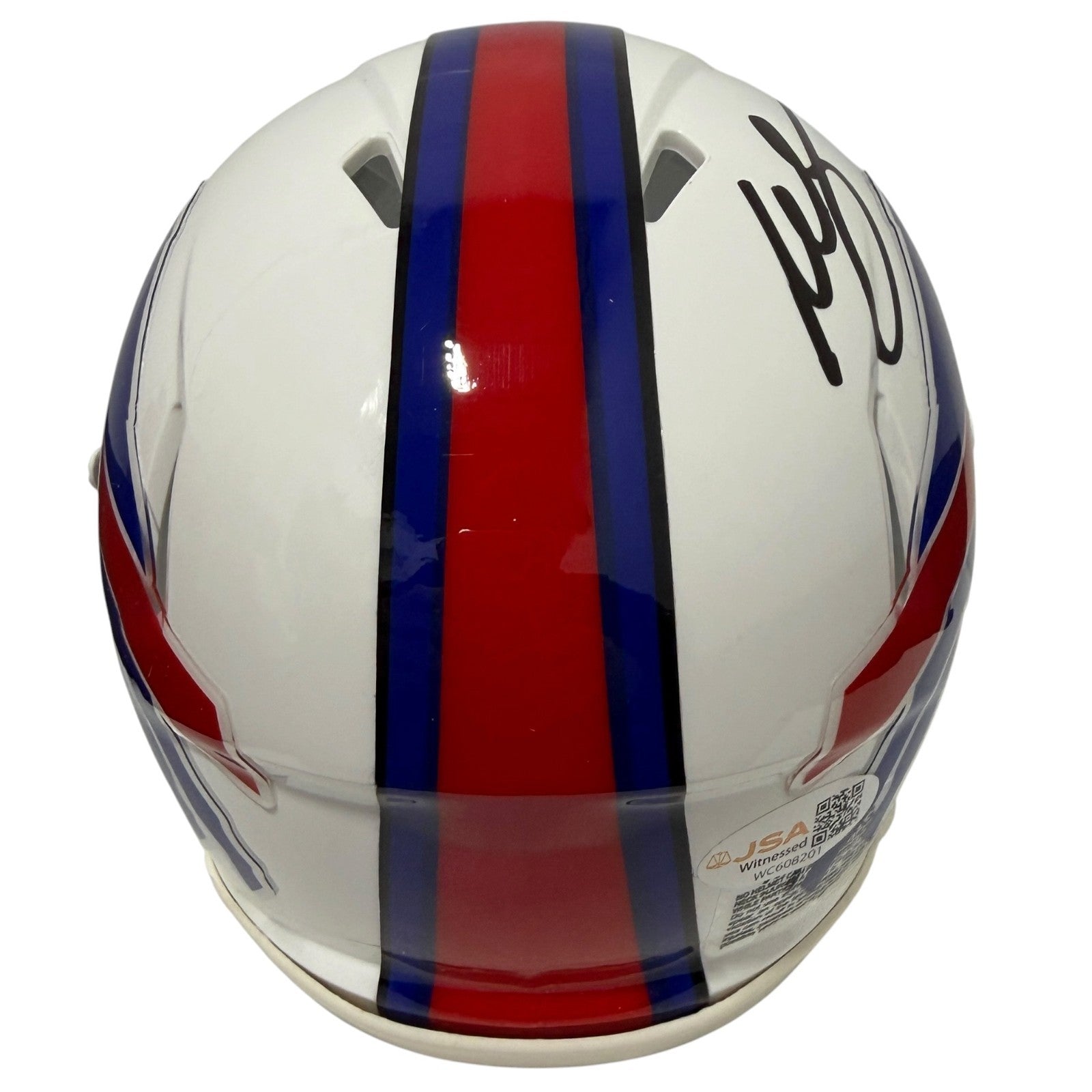 Willis McGahee Signed Buffalo Bills Speed Mini Helmet JSA Witness COA2