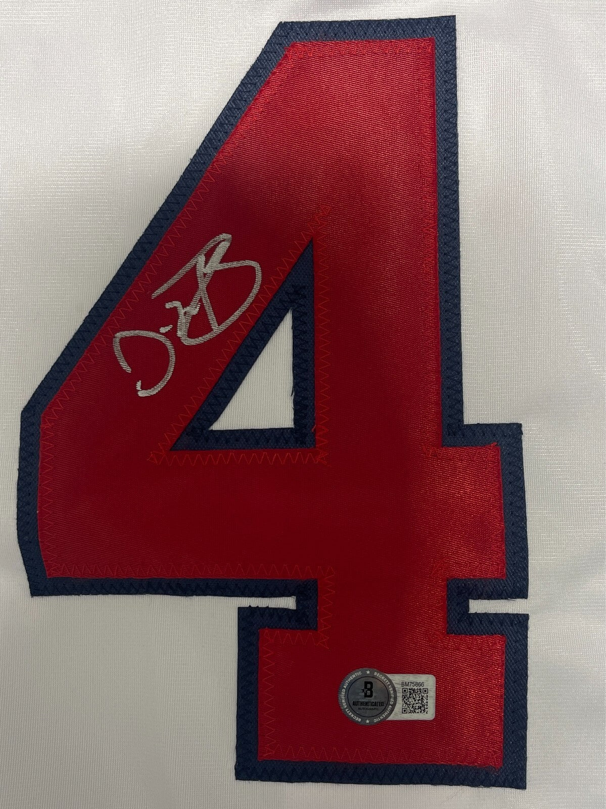 Dave Martinez Signed Washington Custom Jersey Beckett Witness BAS COA1