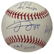 Frank Thomas Signed Autographed ROMLB Baseball w/ 3 Stat Inscs JSA COA HOF0
