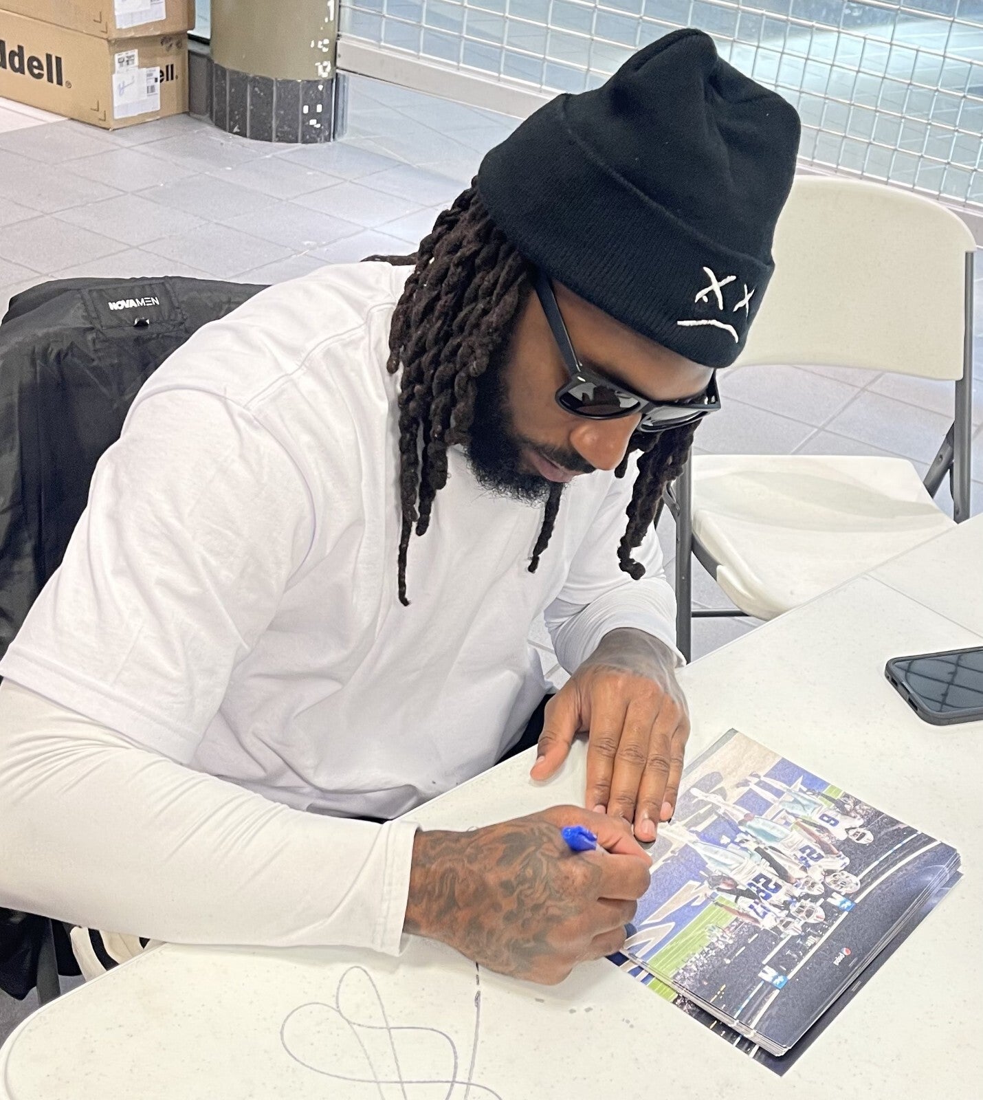 Malik Hooker Signed Dallas Cowboys 8x10 Photo  Beckett Witness BAS COA #31