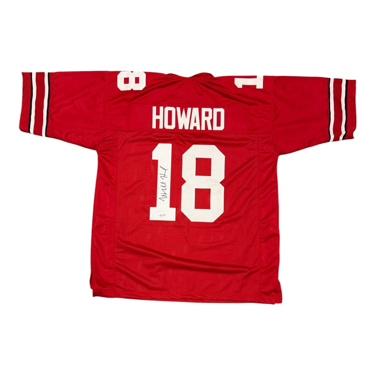 Will Howard Signed Ohio State Buckeyes Custom Jersey Beckett Witness BAS COA0