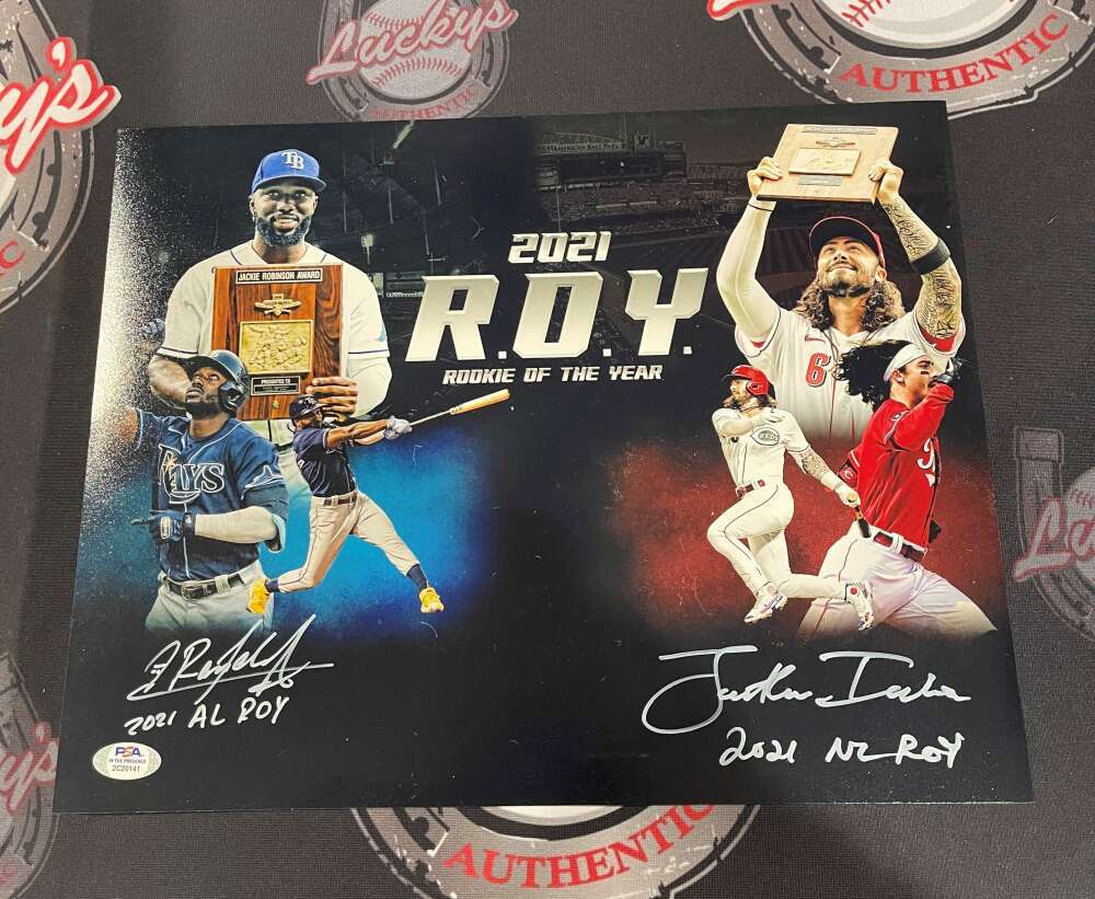 Randy Arozarena Jonathan India Dual Signed 11x14 Photo PSA ITP COA 0