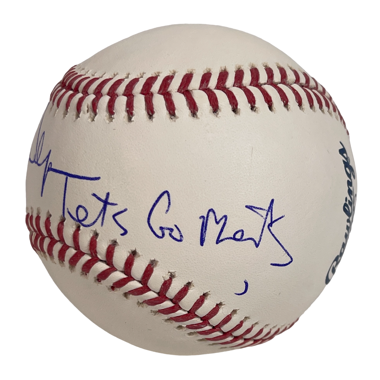 Fred Wilpon Signed Autographed ROMLB Baseball w/ Lets Go Mets JSA COA1