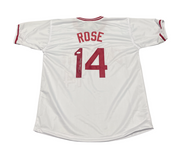 Pete Rose Signed Autographed Cincinnati Reds Custom Jersey JSA COA0