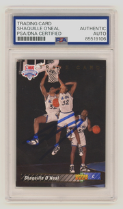 Shaquille O'Neal 1992-93 UD NBA Draft 1B Rookie RC Signed PSA Auth Auto BAS Shaq0
