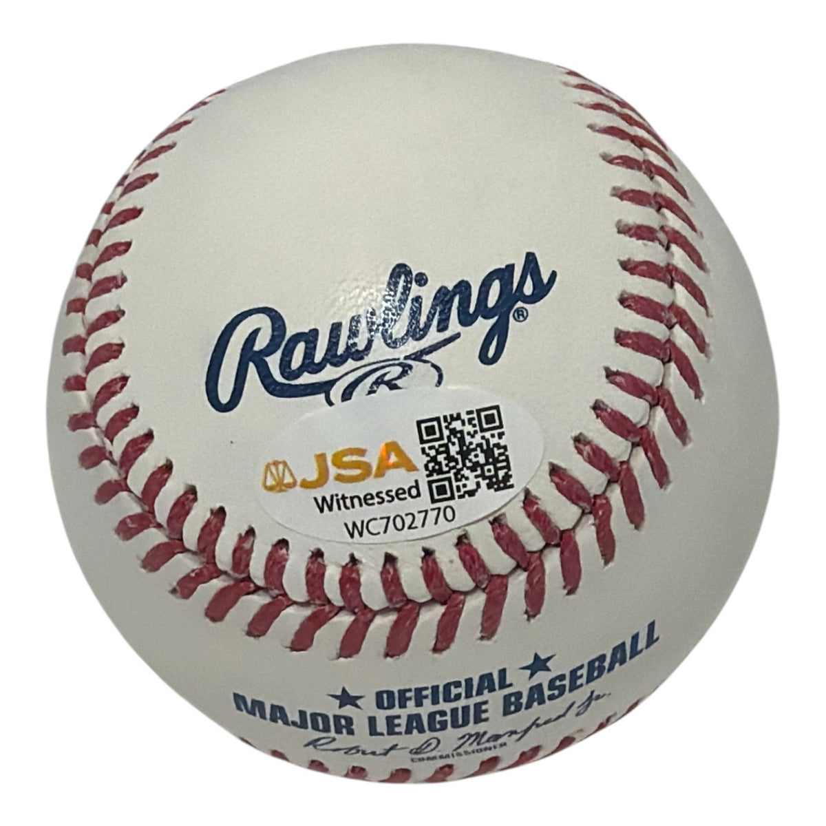 John Rocker Signed ROMLB Baseball w/ F**K Biden + MAGA JSA Witness COA1