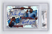 Warren Moon & Earl Campbell 2024 Hits BOOM Silver Dual Signed BGS BAS Auto Oiler0
