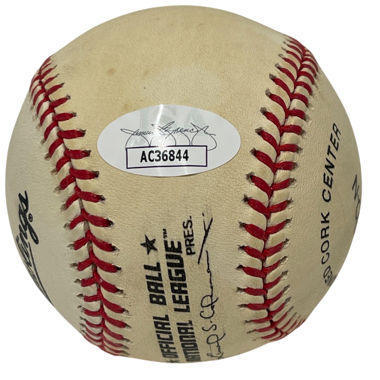 Mike Piazza Signed Rawlings National League Baseball New York Mets JSA COA J5