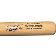 Michael Conforto Signed Game Model Marucci Bat CU26-2 Pro JSA COA Mets Cubs0