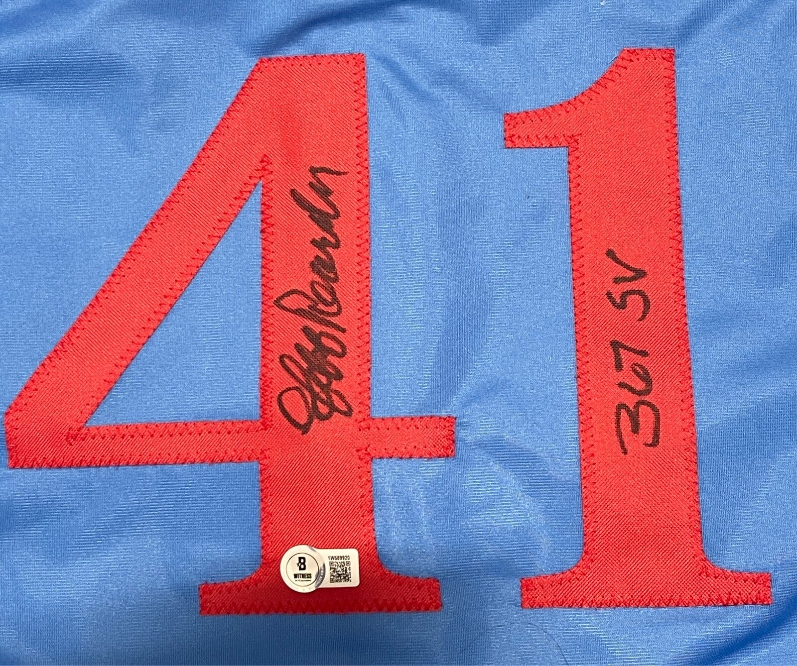 Jeff Reardon Signed Montreal Expos Custom Jersey w/ 367 SV Beckett Wit BAS COA1