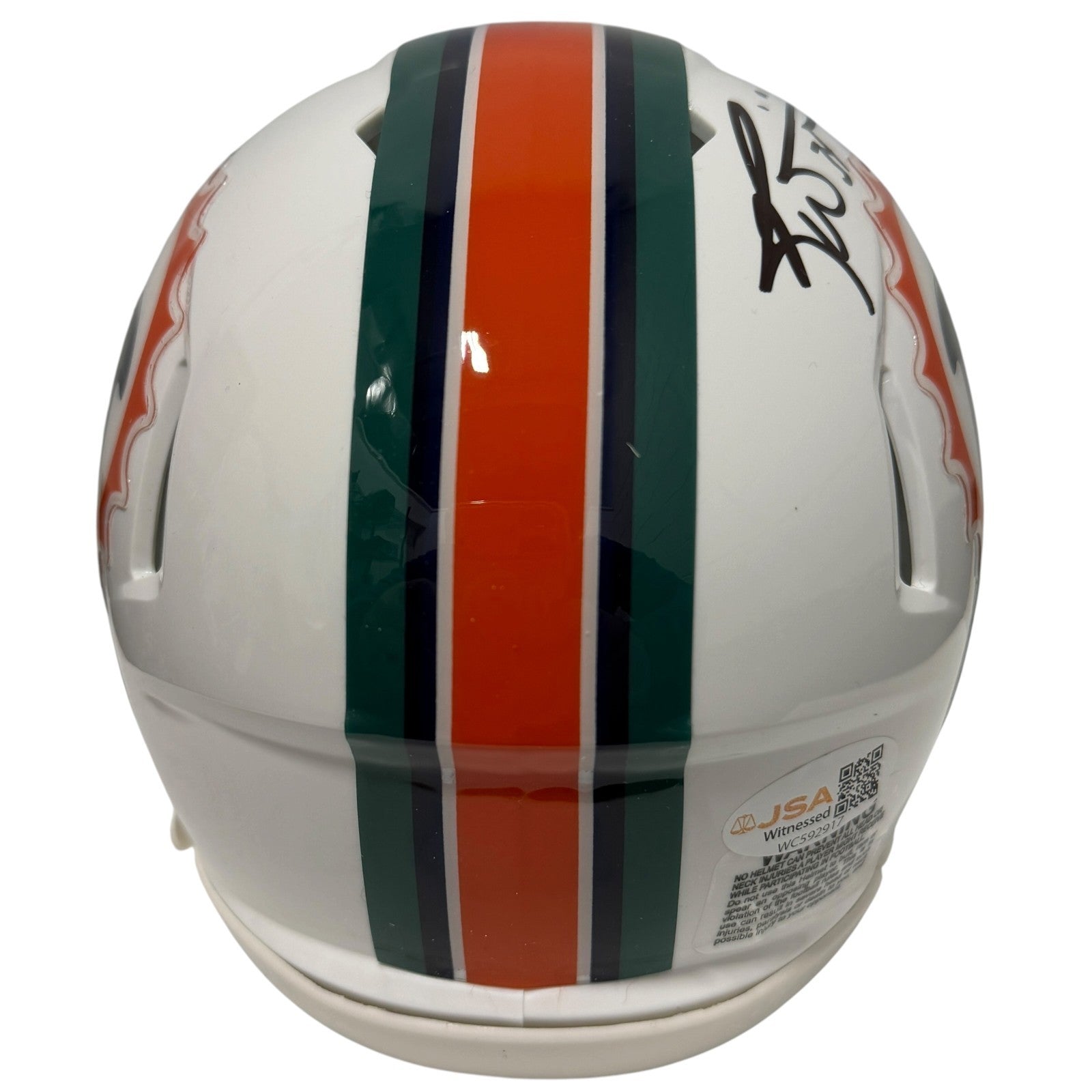 Ricky Williams Signed Autographed Miami Dolphins TB Mini Helmet JSA Witness COA2