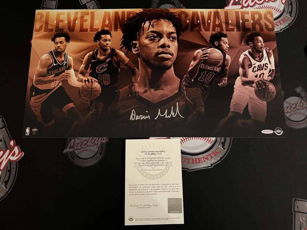 Darius Garland Signed 22x12 Photo To The Rack Upper Deck UDA COA Cavaliers3