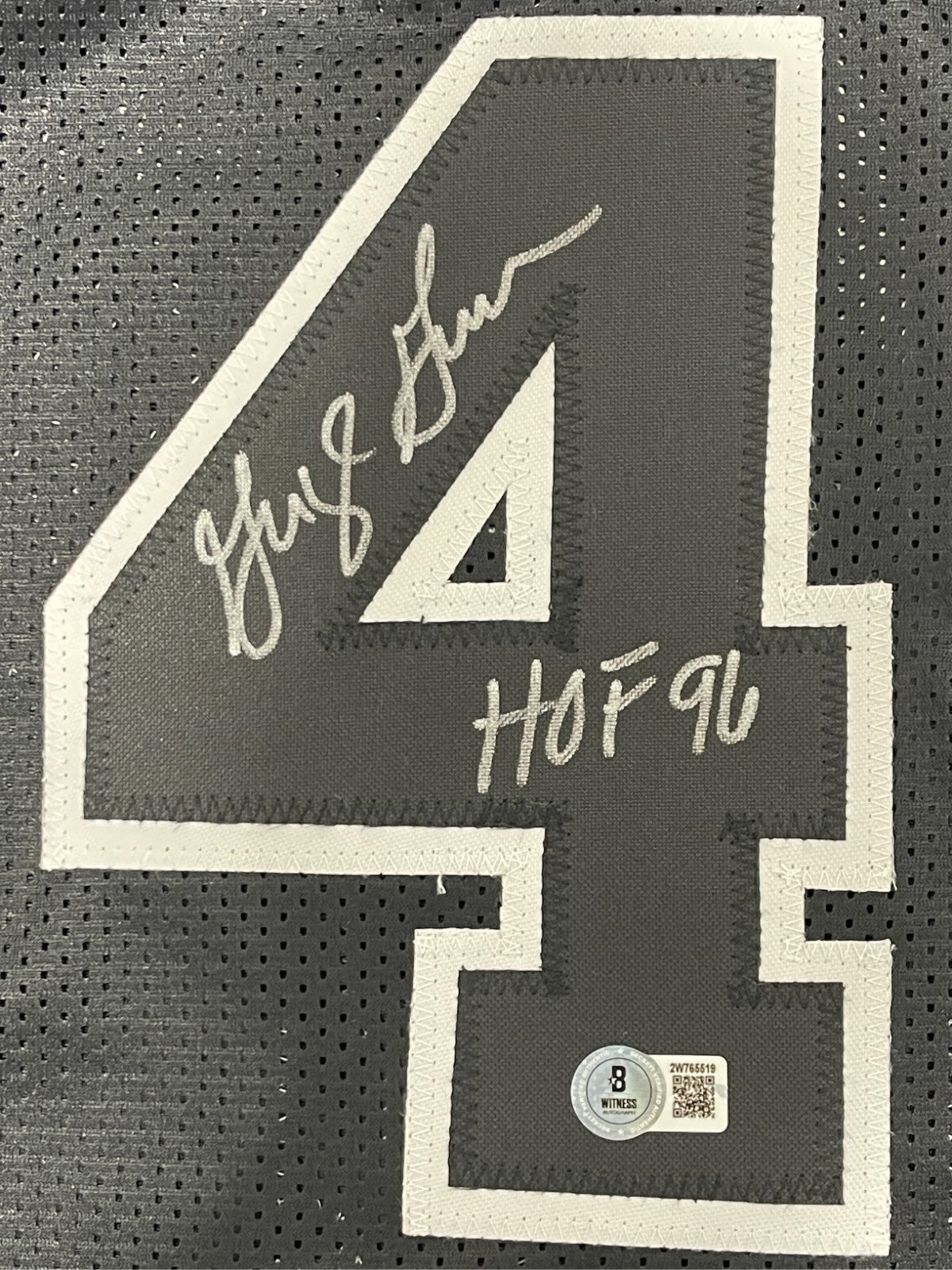 George Gervin Signed San Antonio Spurs Custom Jersey w/ HOF 96 Beckett W BAS COA1