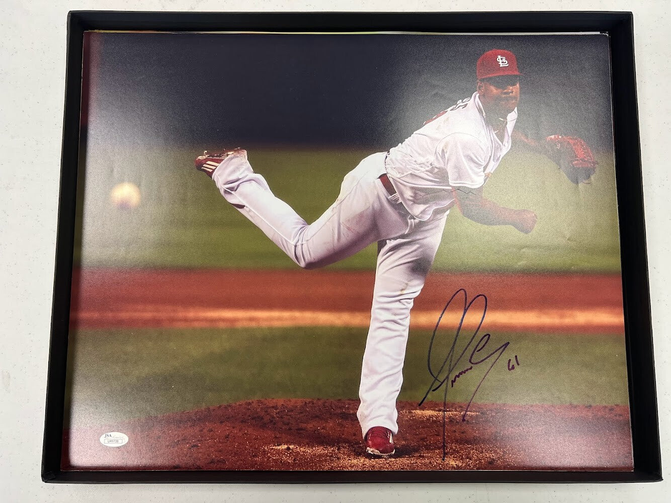 Alex Reyes Signed Autographed 16x20 Photo JSA COA St. Louis Cardinals A0
