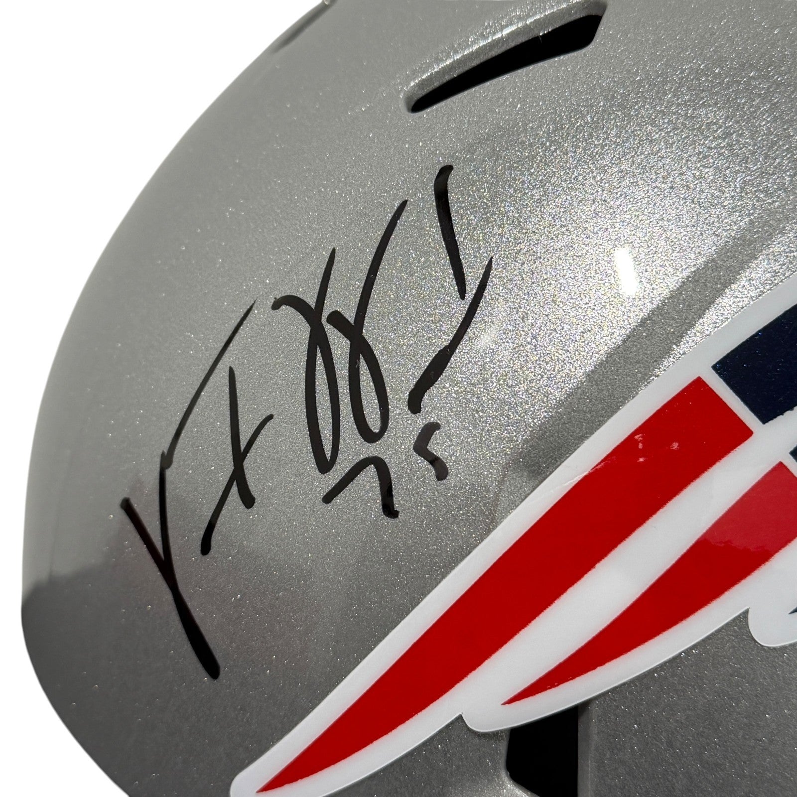 Vince Wilfork Signed Patriots Speed FS Full Size Helmet w/ SB Insc JSA W COA1
