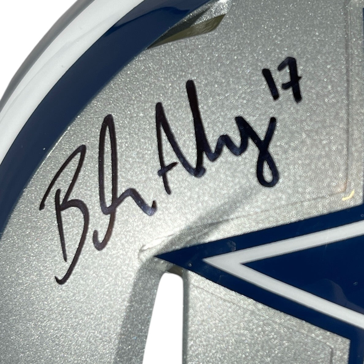 Brandon Aubrey Signed Cowboys Mini Helmet w/ Scoring Leader Beckett Wit BAS COA1