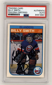 Billy Smith 1982-83 O-Pee-Chee OPC #211 Signed PSA Authentic Auto Blk Islanders0