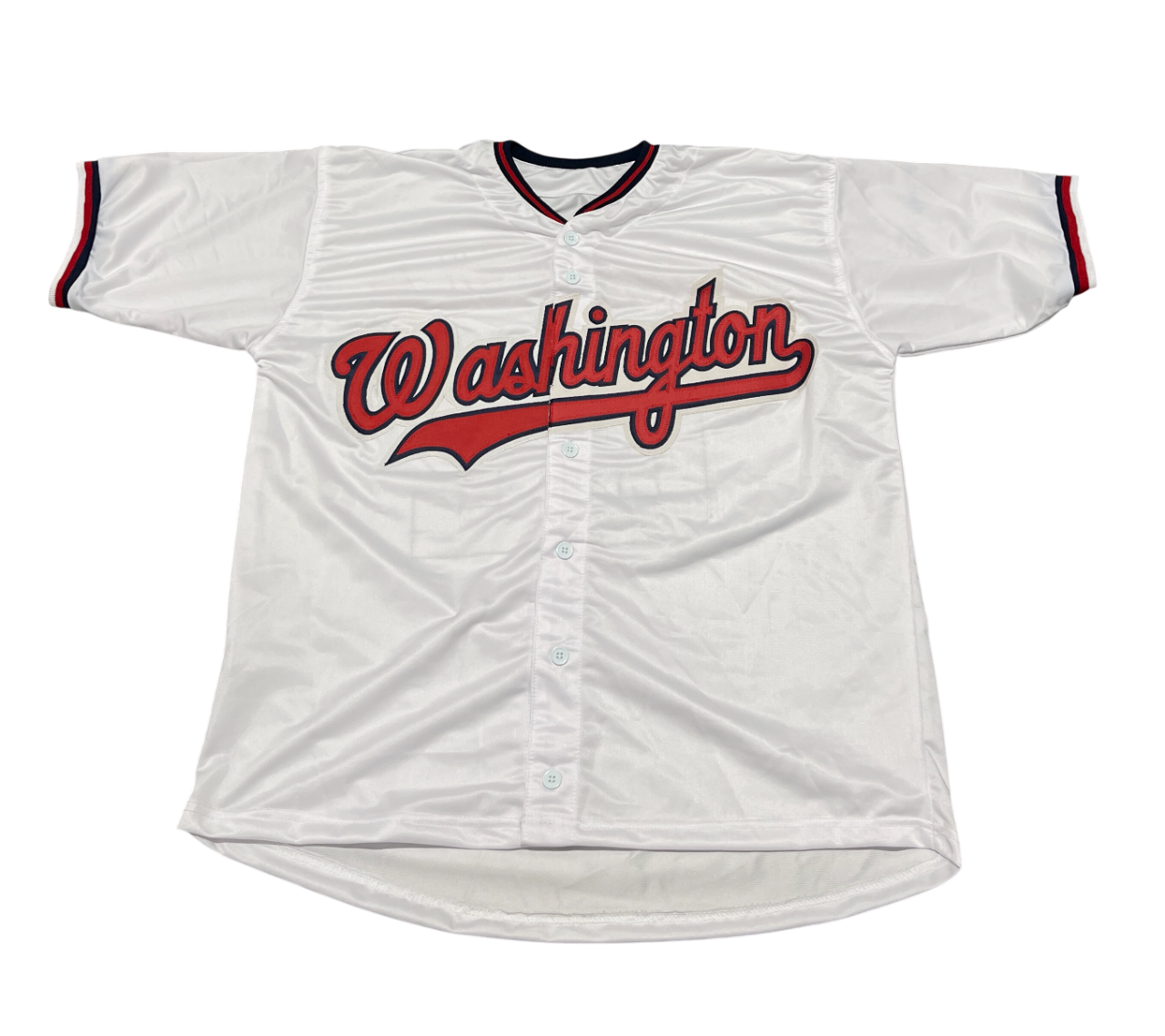 Sean Doolittle Signed Washington Custom Jersey w/ 2019 WSC Beckett BAS COA2