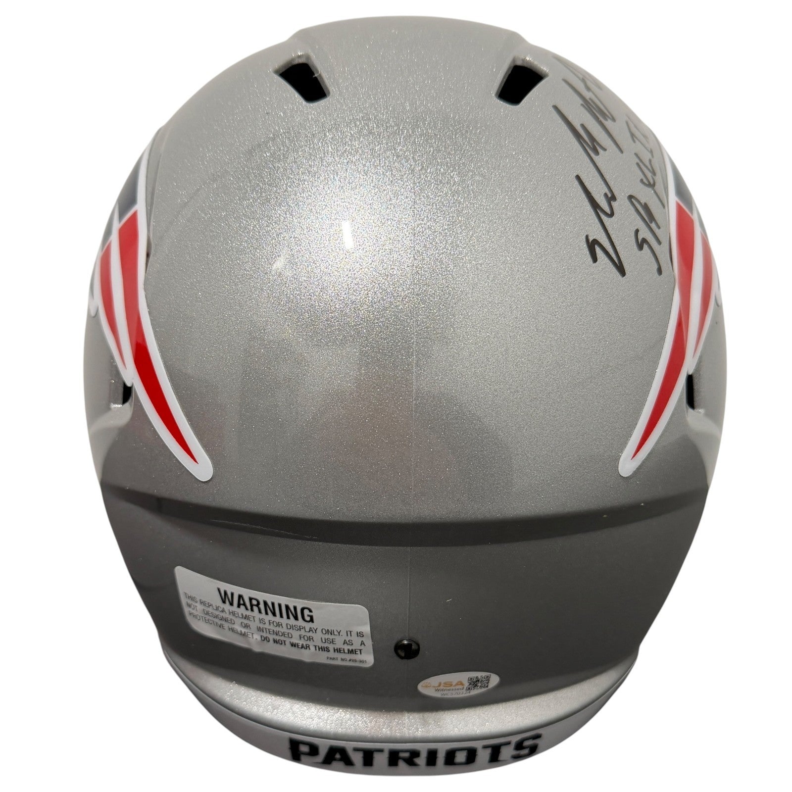 Malcolm Butler Signed Patriots Speed FS Full Size Helmet w/ Rare Inscs JSA W COA3