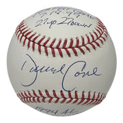 David Cone Signed Autographed ROMLB Baseball w/ 2x Insc PSA COA NY Yankees0