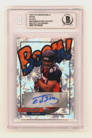 Ed McCaffrey 2024 Hits Memorabilia BOOM Silver Signed BGS BAS Auto Denver0