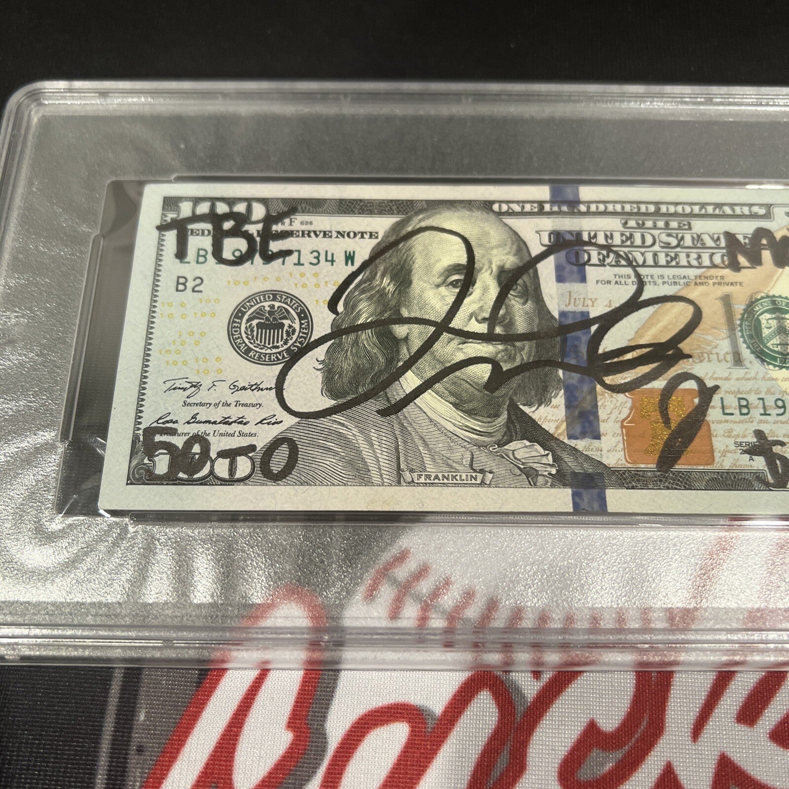 Floyd Mayweather Jr Signed $100 Bill US Currency x4 Inscriptions PSA 10 Auto C1