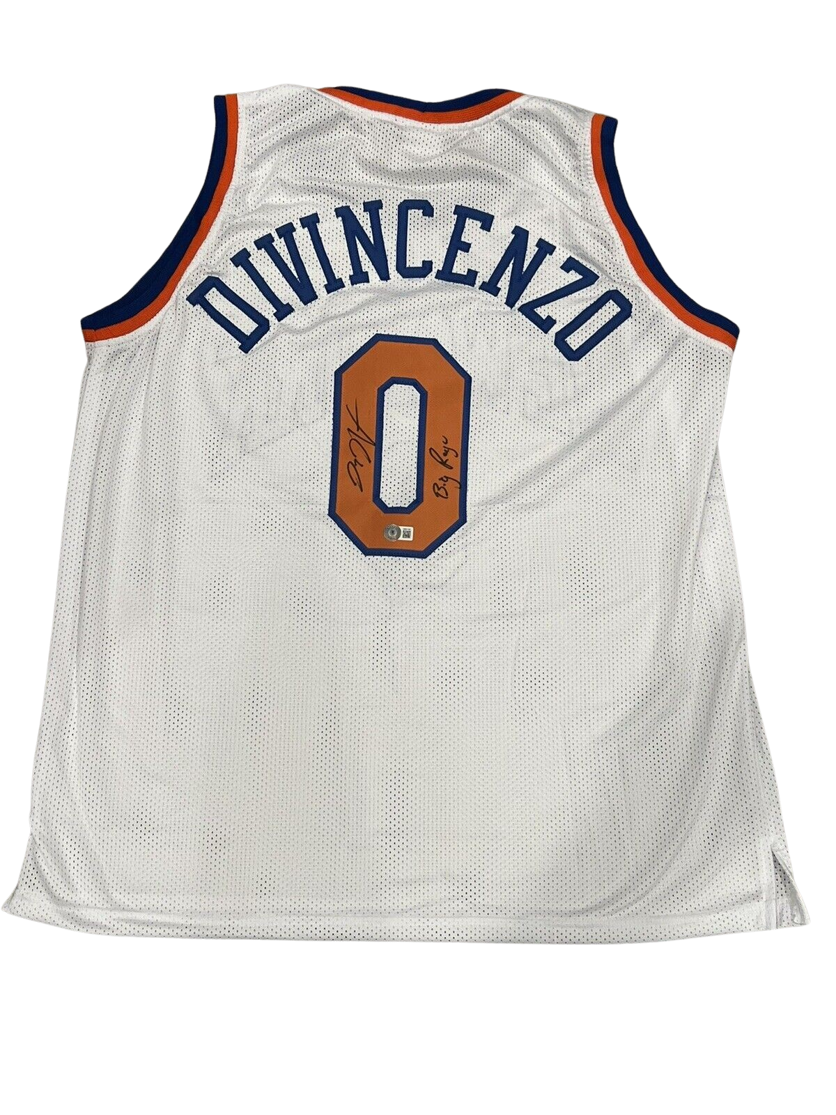 Donte DiVincenzo Signed NY Knicks Custom Jersey w/ Big Ragu Beckett W BAS COA0