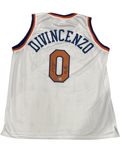 Donte DiVincenzo Signed NY Knicks Custom Jersey w/ Big Ragu Beckett W BAS COA0