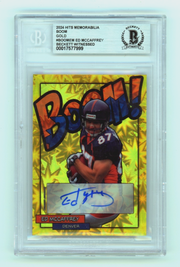 Ed McCaffrey 2024 Hits Memorabilia BOOM Gold /10 Signed BGS BAS Auto Denver0