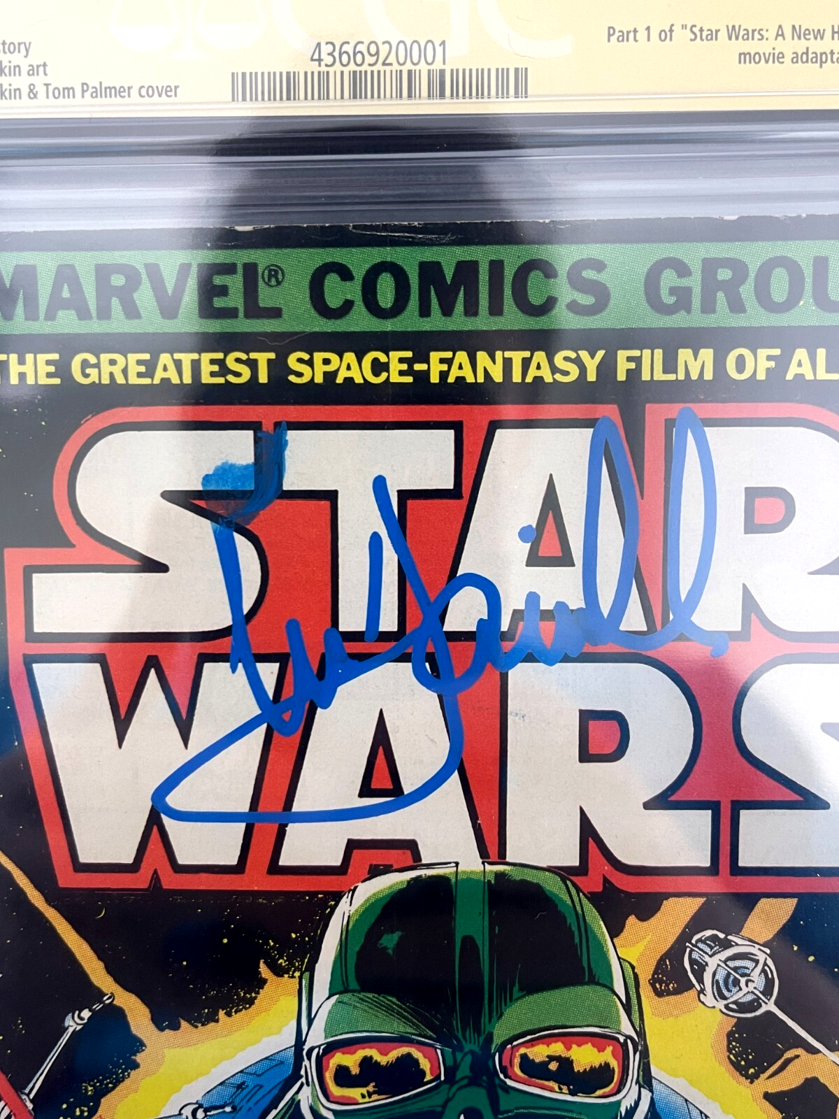 Mark Hamill Signed Autographed Marvel Star Wars #1 July 1977 Newsstand CGC 6.51