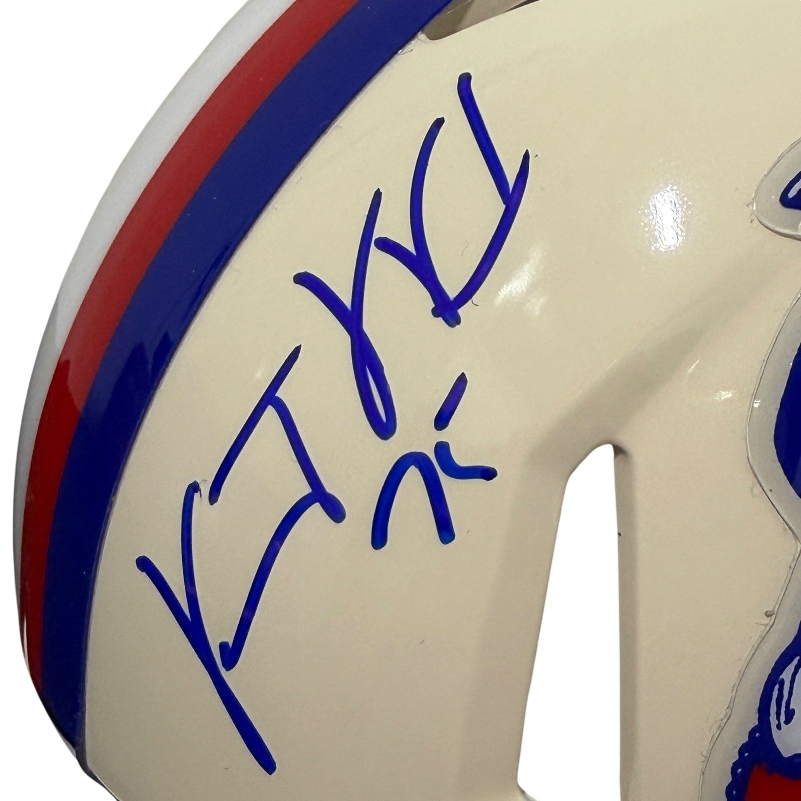 Vince Wilfork Signed New England Patriots Retro Mini Helmet JSA Witness COA1