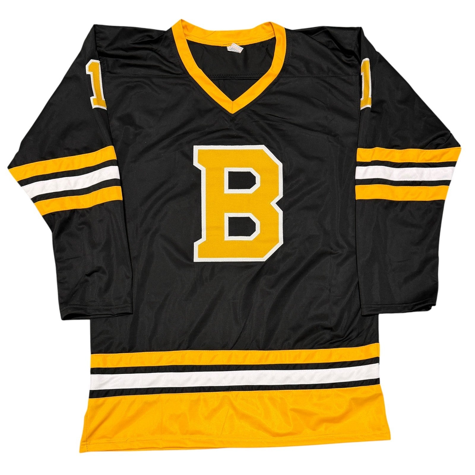 Rejean Lemelin Signed Boston Bruins Custom Jersey w/ 89-90 Jennings JSA Wit COA2