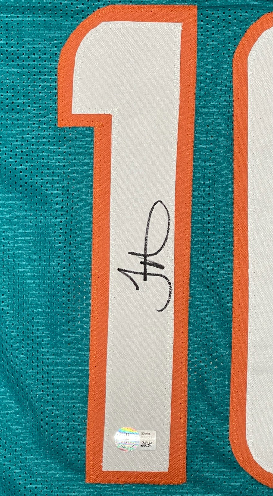 Tyreek Hill Signed Miami Dolphins Custom Jersey Beckett BAS COA1