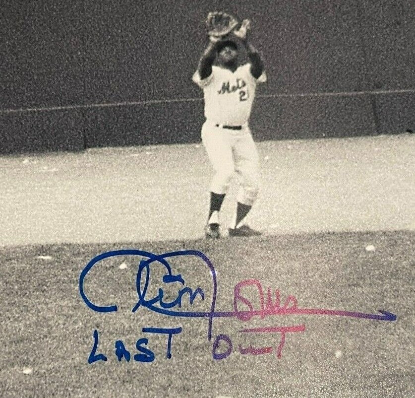 Cleon Jones Signed New York Mets 16x20 Photo "Last Out" JSA WIT COA1