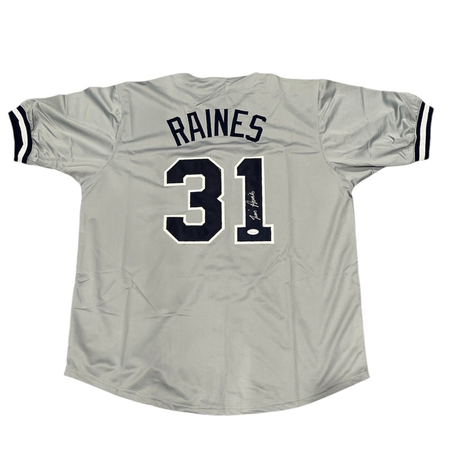 Tim Raines Signed Auto Autographed New York Yankees Jersey JSA COA0