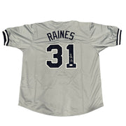 Tim Raines Signed Auto Autographed New York Yankees Jersey JSA COA0
