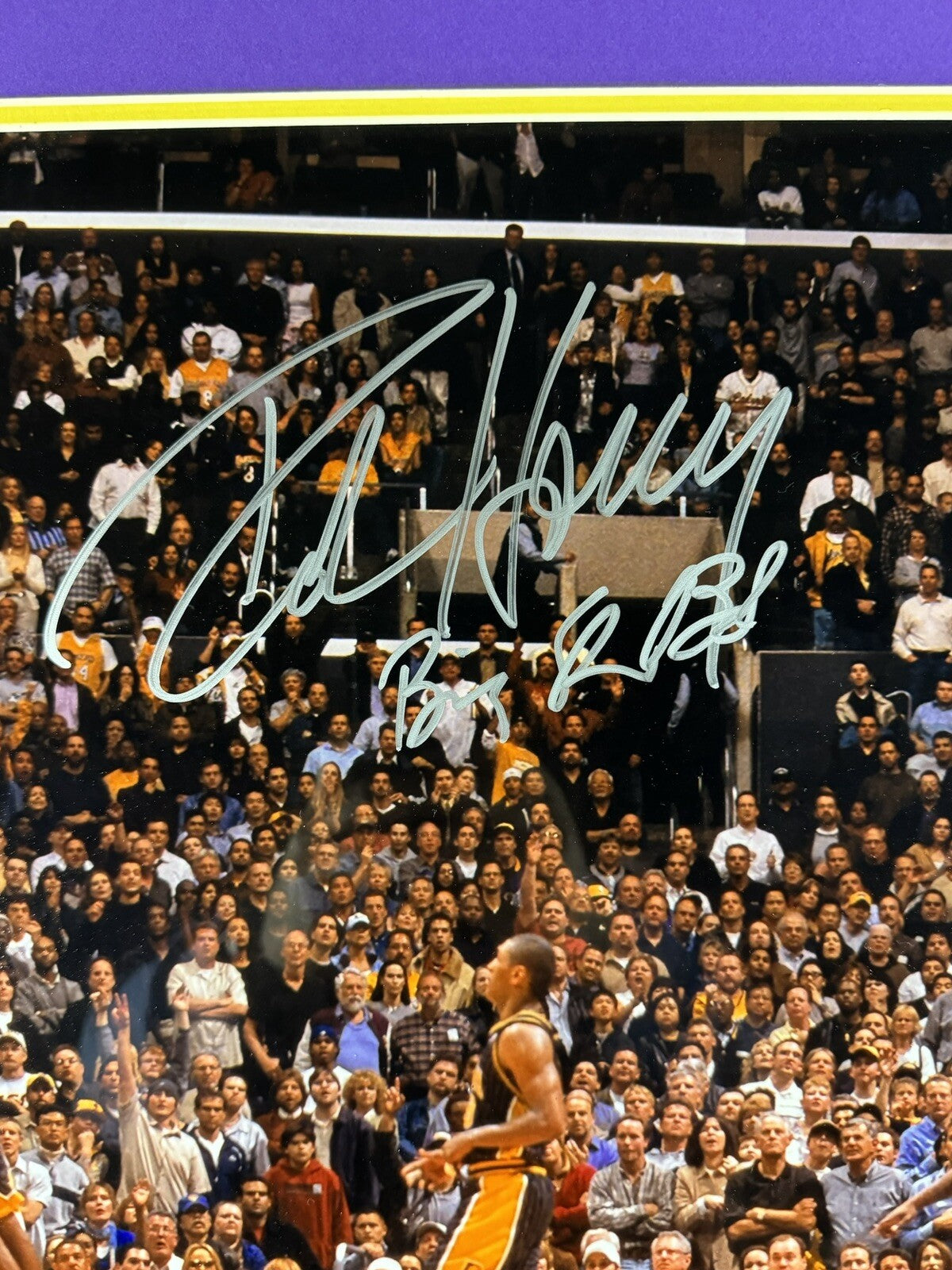 Robert Horry Signed Framed 16x20 Photo Big Shot Bob Beckett BAS COA Lakers1