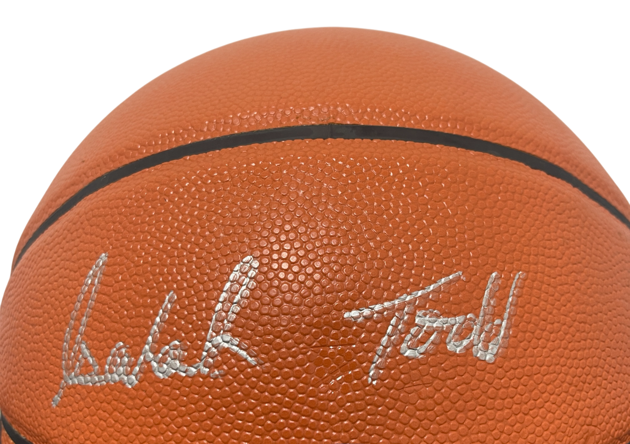 Isaiah Todd Signed Spalding NBA Basketball Upper Deck UDA COA Washington Wizards1