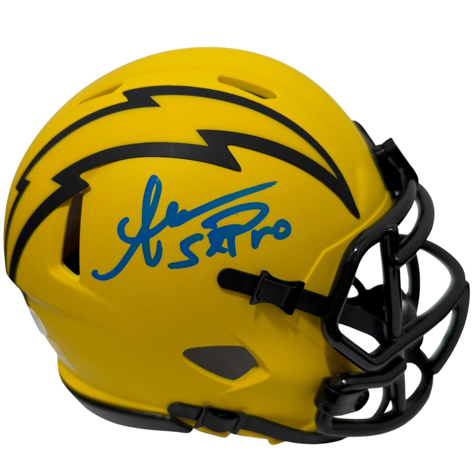Anthony Miller Signed Chargers Rave Mini Helmet w/ 5x Pro JSA Witness COA0