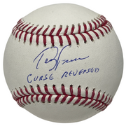 Terry Francona Signed ROMLB Baseball w/ Curse Reversed Beckett Witness BAS COA0