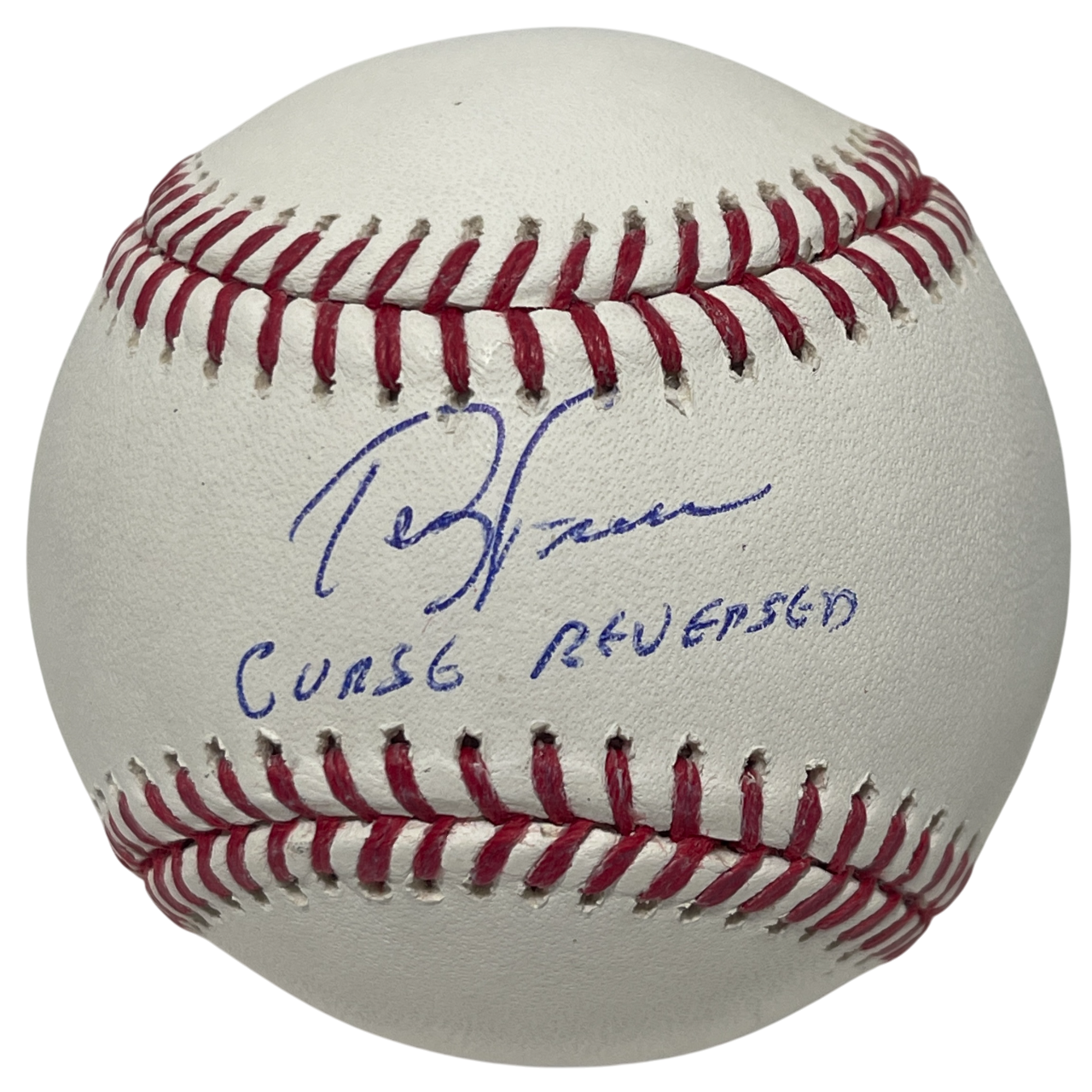 Terry Francona Signed ROMLB Baseball w/ Curse Reversed Beckett Witness BAS COA0