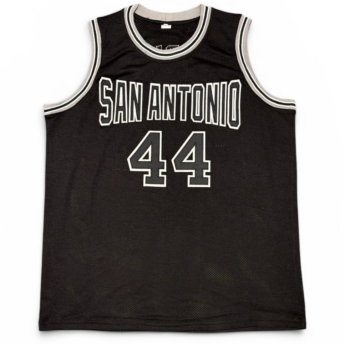 George Gervin Signed San Antonio Spurs Custom Jersey Beckett Witness BAS COA2