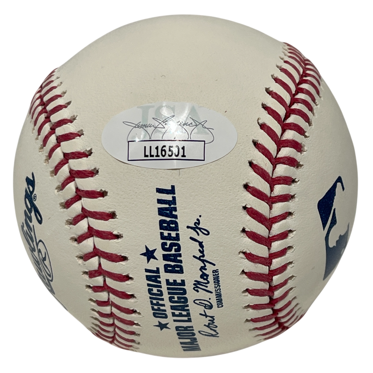 Anthony Michael Hall Signed Rawlings ROMLB Baseball JSA COA Whitey Ford A2