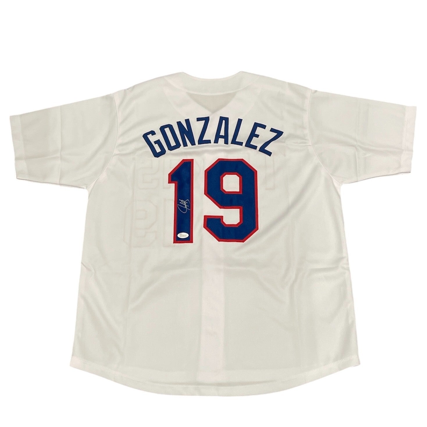 Juan Gonzalez Signed Auto Autographed Texas Rangers Jersey JSA COA0