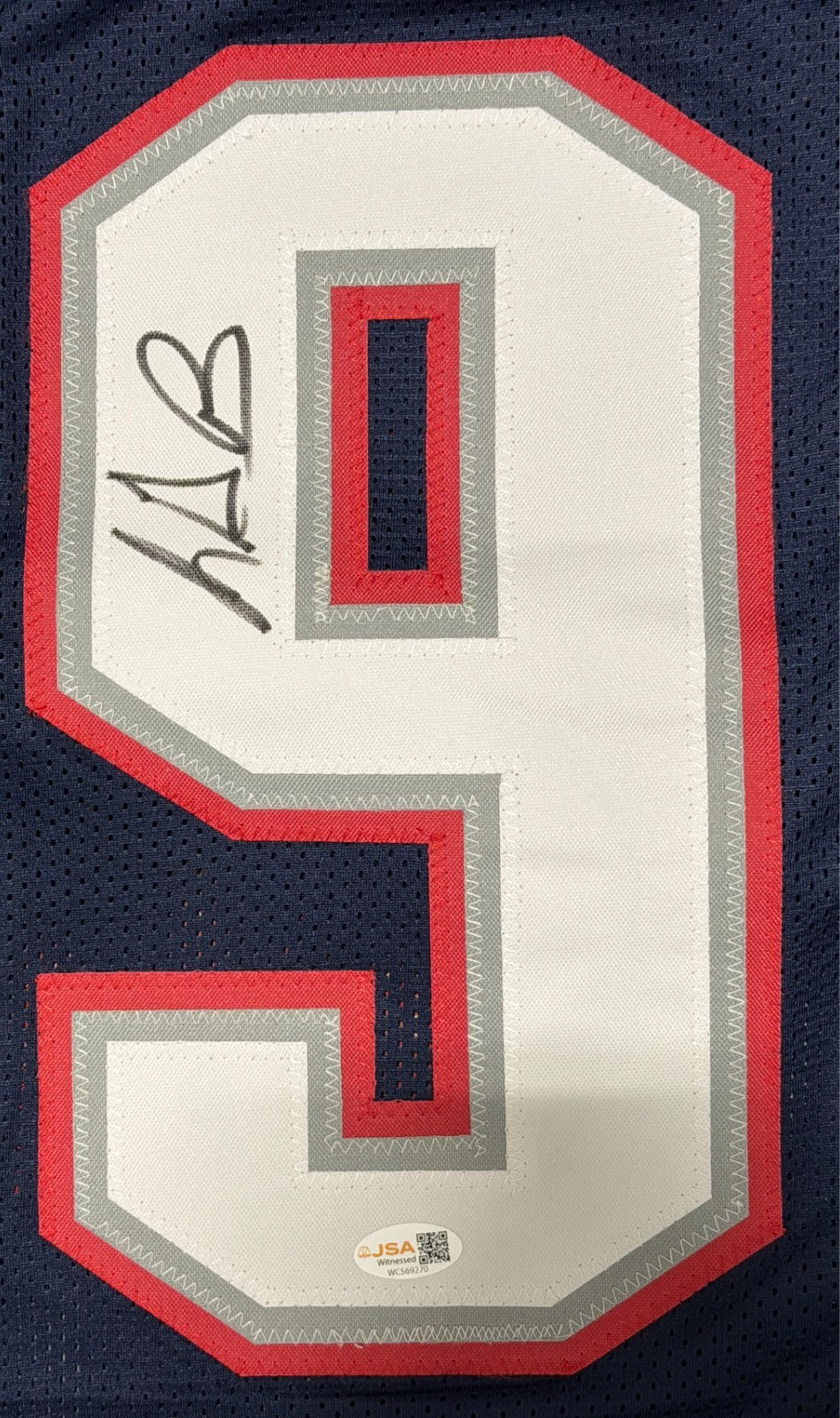 LeGarrette Blount Signed New England Patriots Custom Jersey JSA Witness COA1