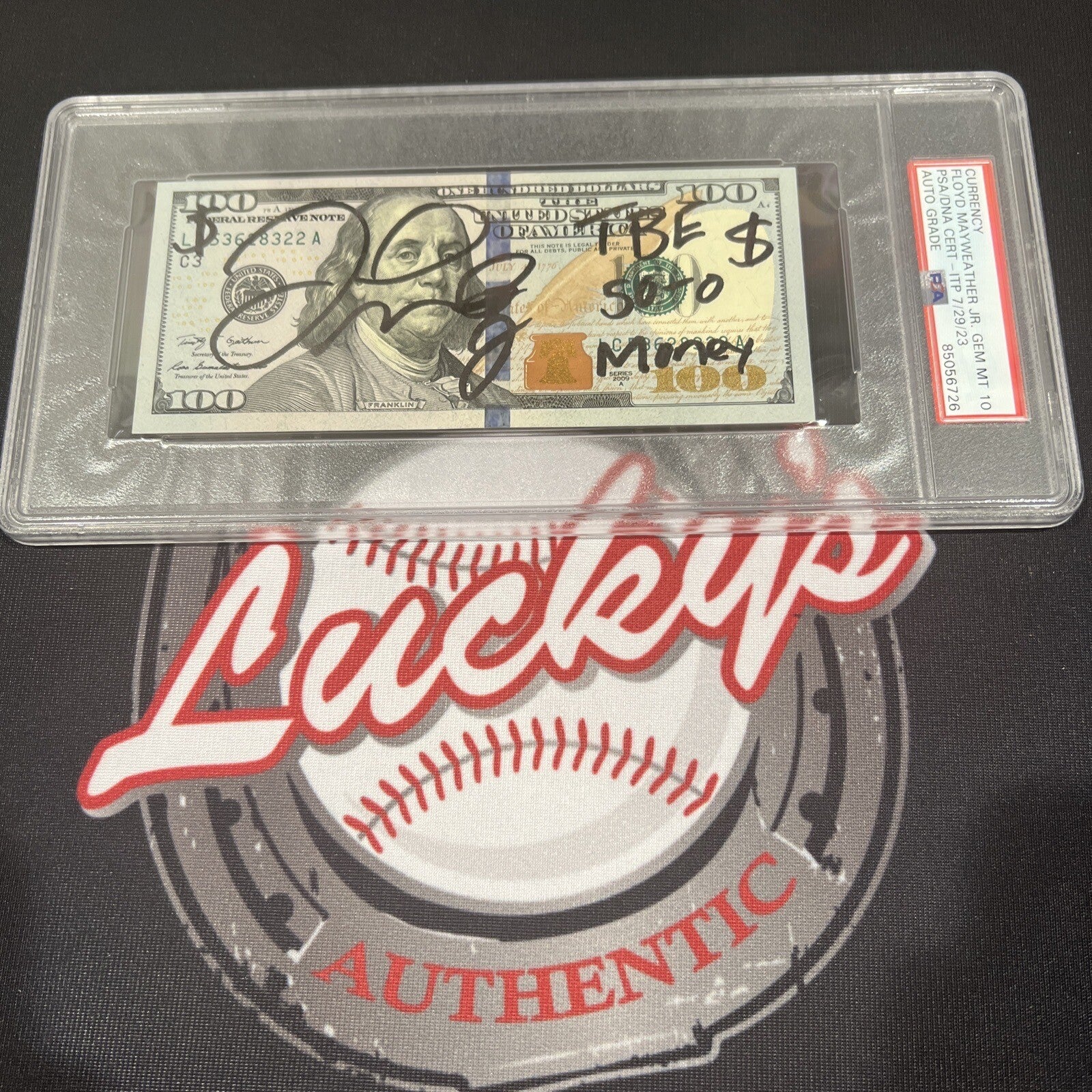 Floyd Mayweather Jr Signed $100 Bill US Currency x4 Inscriptions PSA 10 Auto G0