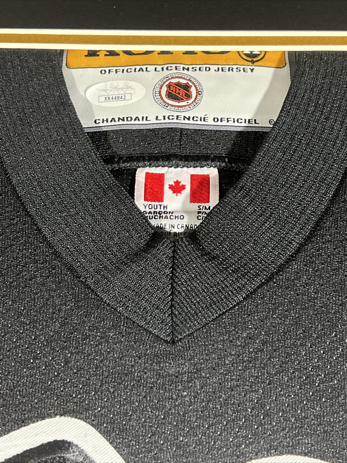 Mario Lemieux Signed Framed KOHO Jersey Pittsburgh Penguins JSA LOA2