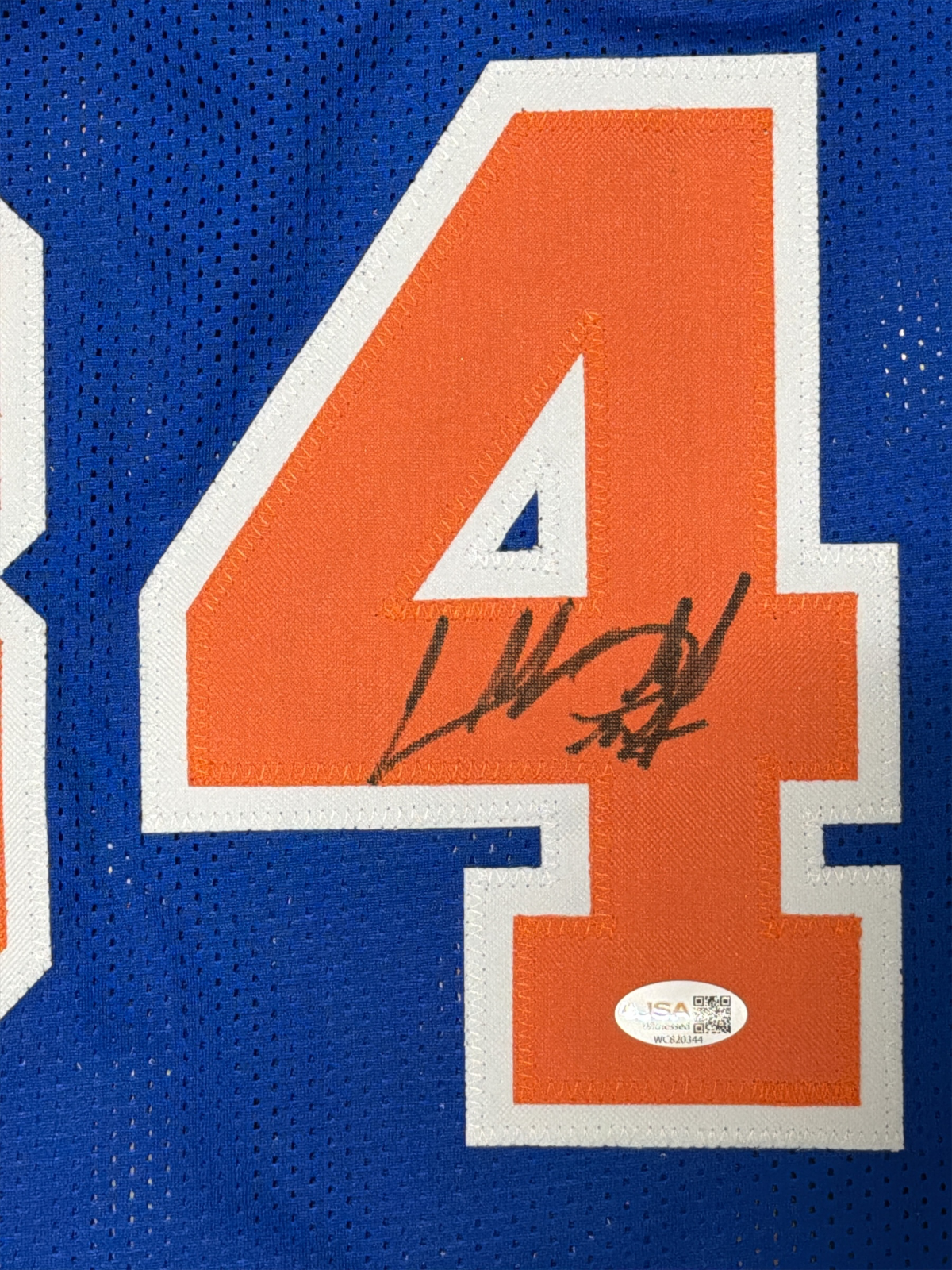 Charles Oakley Signed Autographed New York Knicks Custom Jersey JSA Witness COA1